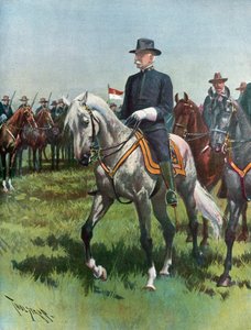 Major-General Nelson A. Miles, U. S. A., Commanding the Army by Thure de Thulstrup