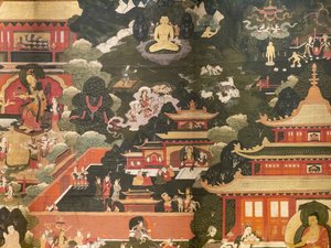 Scenes of the life of the Buddha Shakyamuni