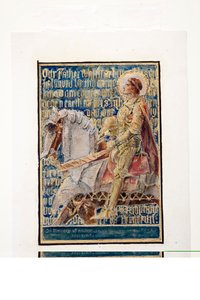 Cartoon for the Lords Prayer, sketch for mosaic panel, Ernest Whitehouse Memorial, c.1896