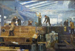 The Five-Year Plan - Turbine Installation by Tikhon Pavlovich Chernyshev