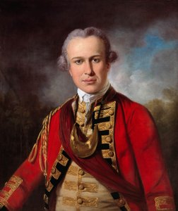 Unidentified Officer of a Royal Regiment of Foot, c.1760 by Tilly Kettle