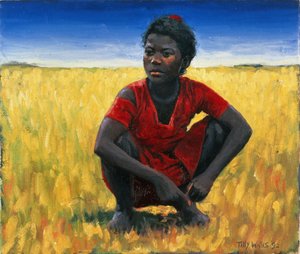Girl in Red, 1992 by Tilly Willis