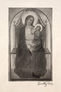 Old Italian Masters: Madonna Enthroned with Child Holding Bird, 1885