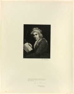 Portrait of Mary Wollstonecraft, from Old English Masters by Timothy Cole