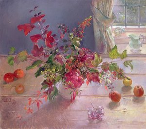Honeysuckle and Berries by Timothy Easton