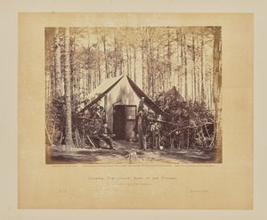 General Post-Office, Army of the Potomac, Brandy Station, Virginia by Timothy H. OSullivan