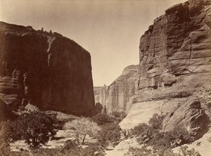 Head of Canyon de Chelly, Looking Down, Walls About 1,200 Feet in Height by Timothy H. O