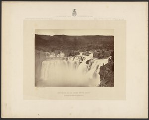 Shoshone Falls, Snake River, Idaho, Full Lateral View on Upper Level