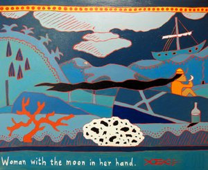 Woman with the Moon in Her Hand, 2011