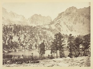 Alpine Lake, in the Sierra Nevada, California by Timothy O