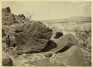 Rock Carved by Drifting Sand, Below Fortification Rock, Arizona by Timothy O