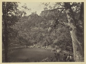 View on Apache Lake, Sierra Blanca Range, Arizona