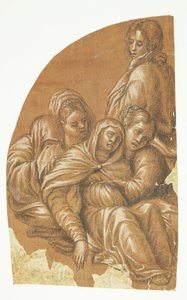 Part of a Pietà (Left Side of a Lunette Composition)