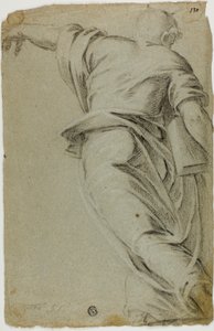 Moses Striding to the Left, Pointing with Left Hand