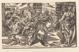 Samson Fights with Philistine Soldiers by Titiaan