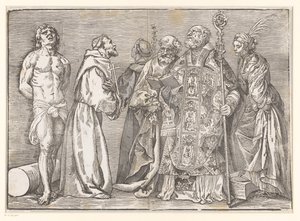 Six Standing Saints by Titiaan