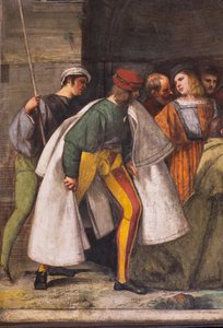 The Baby Proclaiming the Innocence of the Mother, the Northern Wall, School of the Saint (detail)