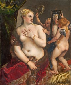 Venus with a Mirror by Tiziano Vecelli