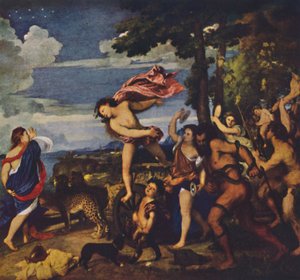 Bacchus and Ariadne, 1520-1523, c1950 by Tiziano Vecelli