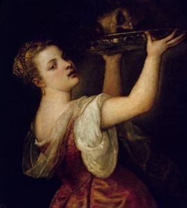 Salome Carrying the Head of St. John the Baptist by Tiziano Vecelli