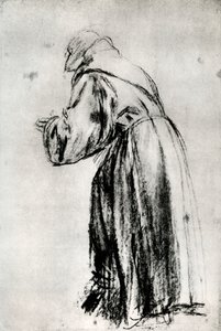Study for the St Bernardino in the Votive Picture of Doge Gritti, c1535 by Tiziano Vecelli
