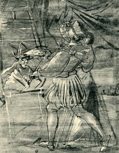 Artist with Young Woman in Front of an Easel