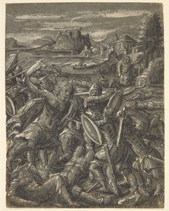 Samson Avenges Himself on the Philistines by Tobias Stimmer