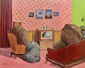 Rocks Watching Television by Tom Blood