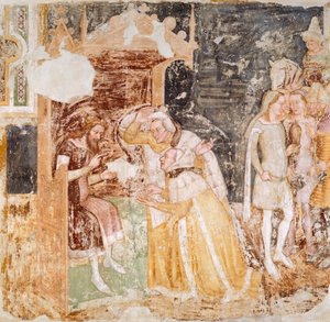 The Sending of Ambassadors from King of England (detail) by Tomaso da (late 15th century) Modena