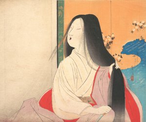Lady Kesa from kuchie frontispiece of a novel, ca. 1906
