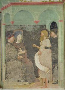 John the Baptist scolding Herod and Herodias for their adultery