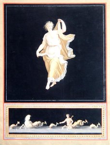 Copy of a Pompeian Allegorical Painting, a Panoramic Wallpaper Design, c.1790