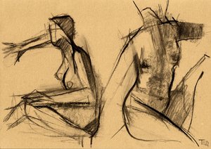 Abstract Female Nudes by Tore Bahnson
