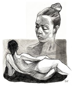 Contemplative Figure Study by Tore Bahnson