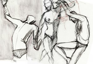 Dynamic Male Figures by Tore Bahnson