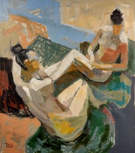 Lounging Abstract Figures