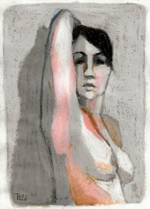 Pensive Figure Drawing