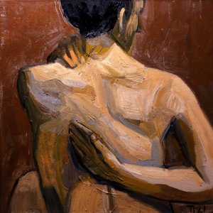 Pensive Nude Back by Tore Bahnson