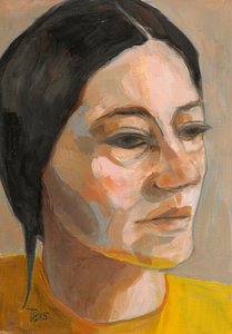 Pensive Woman Portrait by Tore Bahnson