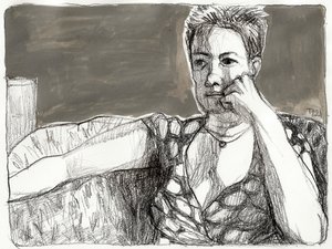 Pensive Woman Portrait