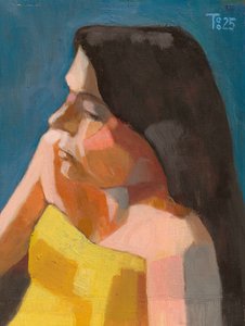 Pensive Woman Profile