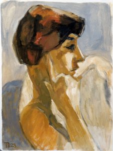 Thoughtful Woman Profile by Tore Bahnson
