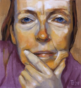 Woman Deep in Thought by Tore Bahnson