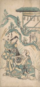 Ichimura Kamezo and Arashi Tomonosuke by Torii Kiyomasu I