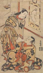 Kabuki Actors Nakamura Gentaro and Ikushima Shingoro by Torii Kiyomasu I
