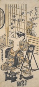 A View of a Dressing Room by Torii Kiyomitsu