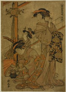 Morning of Iris, from the series "Five Festivals in the Pleasure Quarters" by Torii Kiyonaga