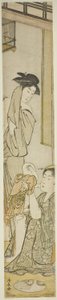 Two Women and a Child after a Bath by Torii Kiyonaga