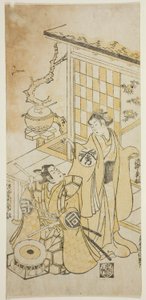The Actors Takinaka Hidematsu I and Sanogawa Ichimatsu I