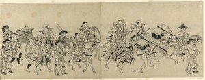 Arrival of the Korean Embassy in Edo by Torii Kiyonobu I